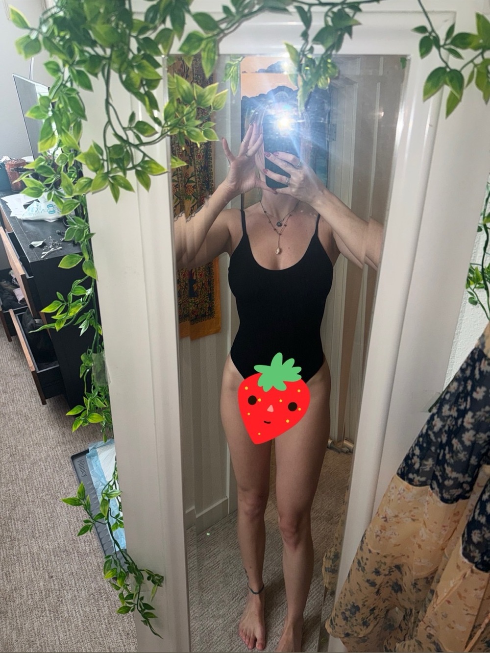 Black Ribbed Scoop Neck Bodysuit OUT FROM UNDER urban outfitters